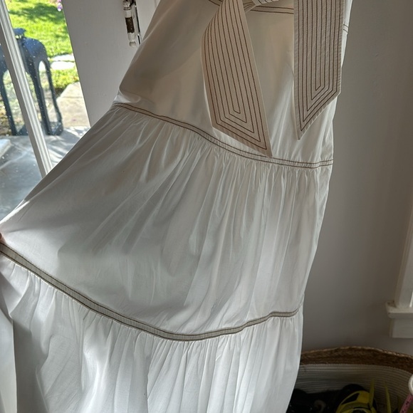 VERONICA BEARD Austyn White Tank Cotton Blend Dress (XS) - Picture 7 of 9